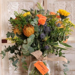 Ramo de flores con girasoles naturales para envío a domicilio en Sevilla