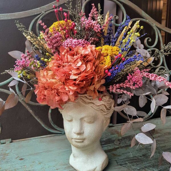 Cabeza Helénica Grande de Flores Preservada Chloe