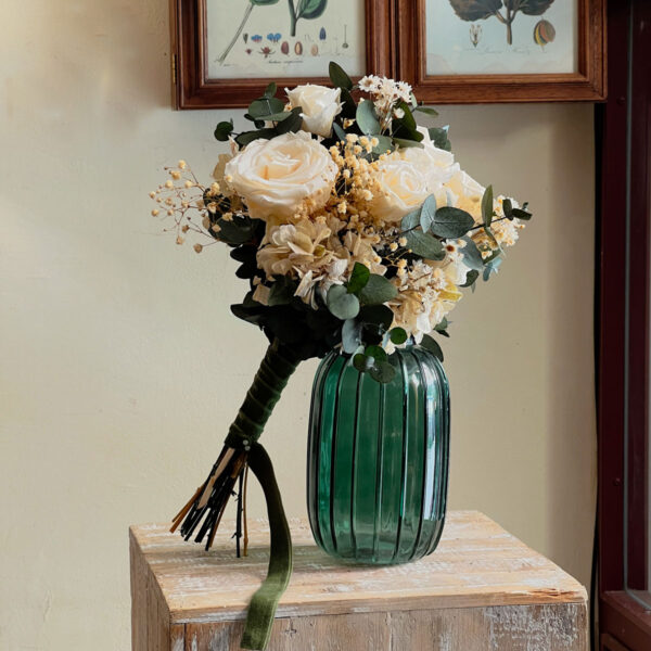 comprar ramo de novia de flores preservadas, flores secas.